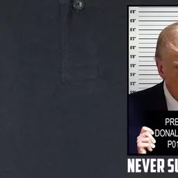 President Donald J Trump Mugshot Never Surrender Softstyle Adult Sport Polo