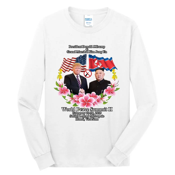 President Donald J Trump Grand Marshal Kim Jong Un World Peace Summit Ii Tall Long Sleeve T-Shirt