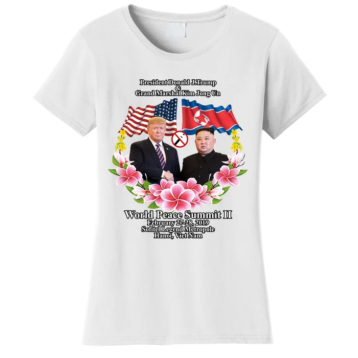 President Donald J Trump Grand Marshal Kim Jong Un World Peace Summit Ii Women's T-Shirt