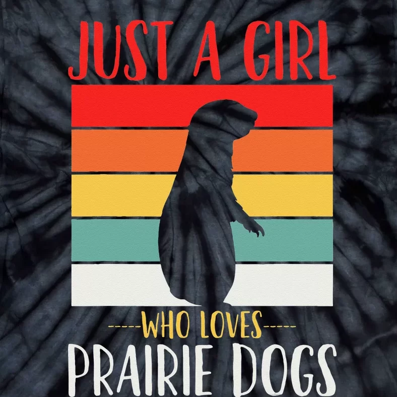 Prairie Dog Just a Who Loves Prairie Dogs Retro Tie-Dye T-Shirt