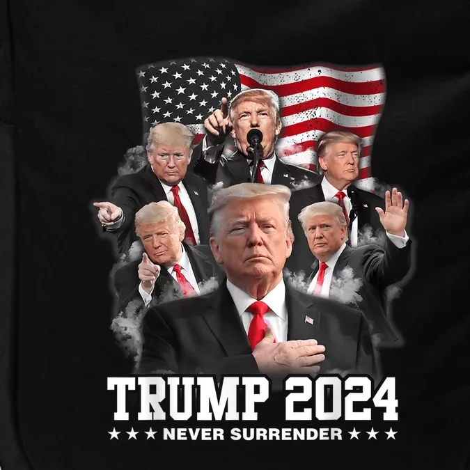 President Donald J Trump 2024 Never Surrender Impact Tech Backpack