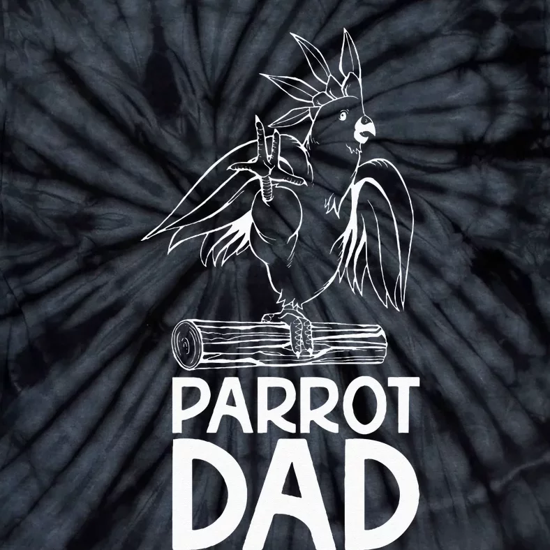 Parrot Dad Lover Parrots Owner Bird Tie-Dye T-Shirt