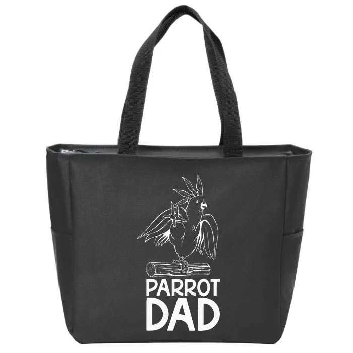 Parrot Dad Lover Parrots Owner Bird Zip Tote Bag