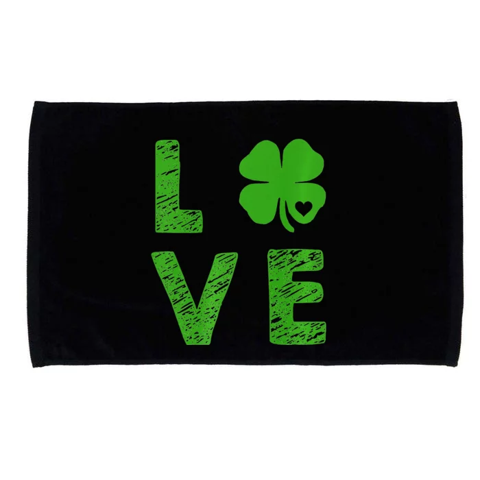 Patrick Day. LOVE Clover Shamrock Saint Patrick's Day Microfiber Hand Towel