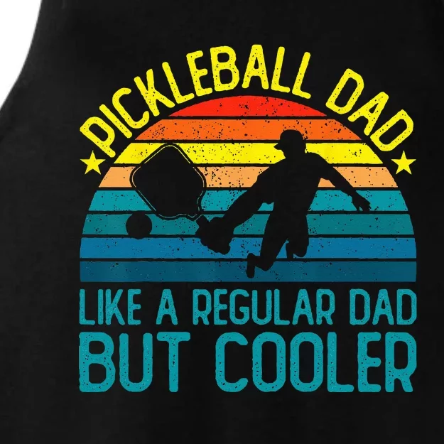 Pickleball Dad Like A Regular Dad But Cooler Ladies Tri-Blend Wicking Tank