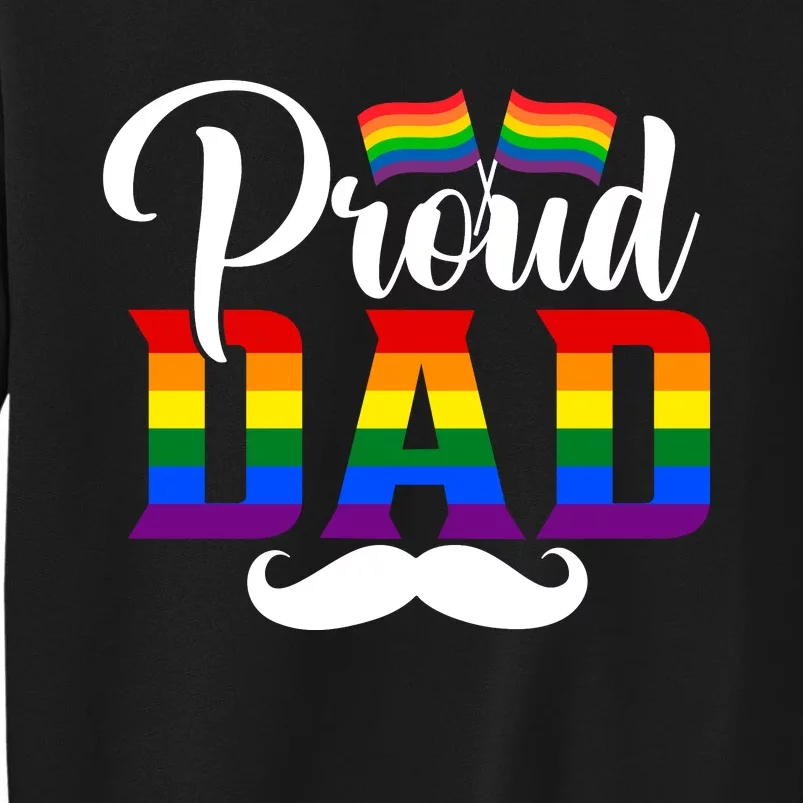 Proud Dad Lgbtq+ Pride Graphic Sweatshirt