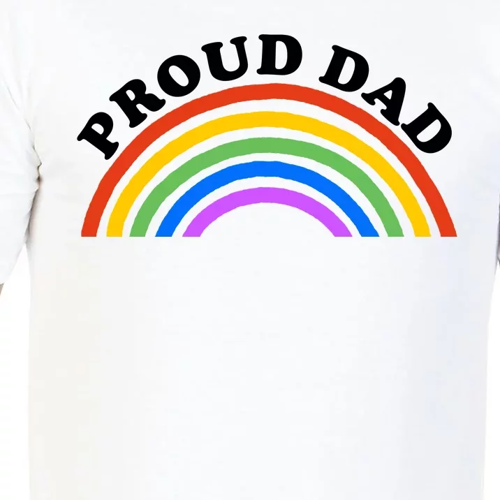 Proud Dad LGBTQ Rainbow Comfort Colors T-Shirt