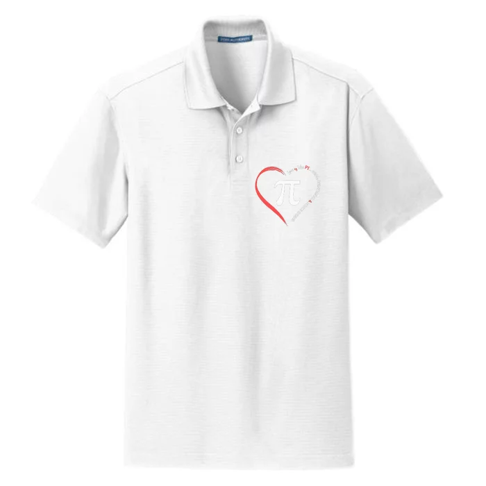 Pi Day Love Is Like Pi Valentines Math Teacher Dry Zone Grid Performance Polo