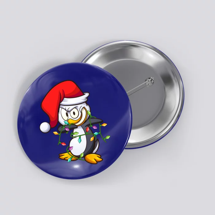 Penguin Dab Lover Matching Santa Penguin Dabbing Christmas Great Gift Button