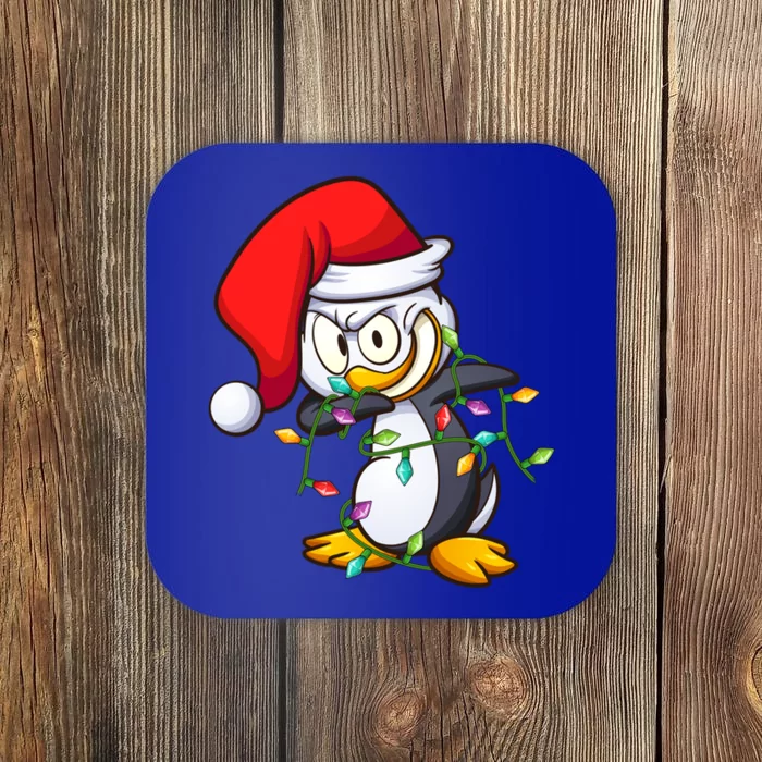 Penguin Dab Lover Matching Santa Penguin Dabbing Christmas Great Gift Coaster