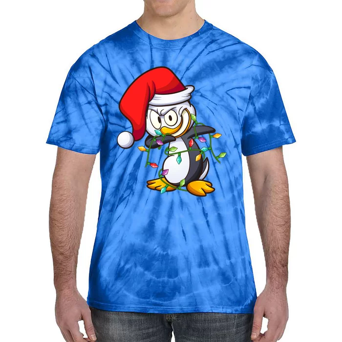 Penguin Dab Lover Matching Santa Penguin Dabbing Christmas Great Gift Tie-Dye T-Shirt