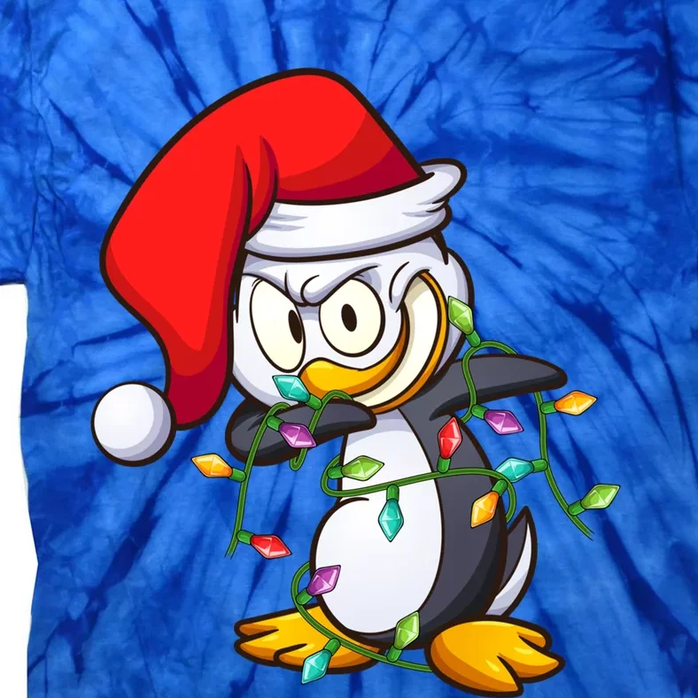 Penguin Dab Lover Matching Santa Penguin Dabbing Christmas Great Gift Tie-Dye T-Shirt