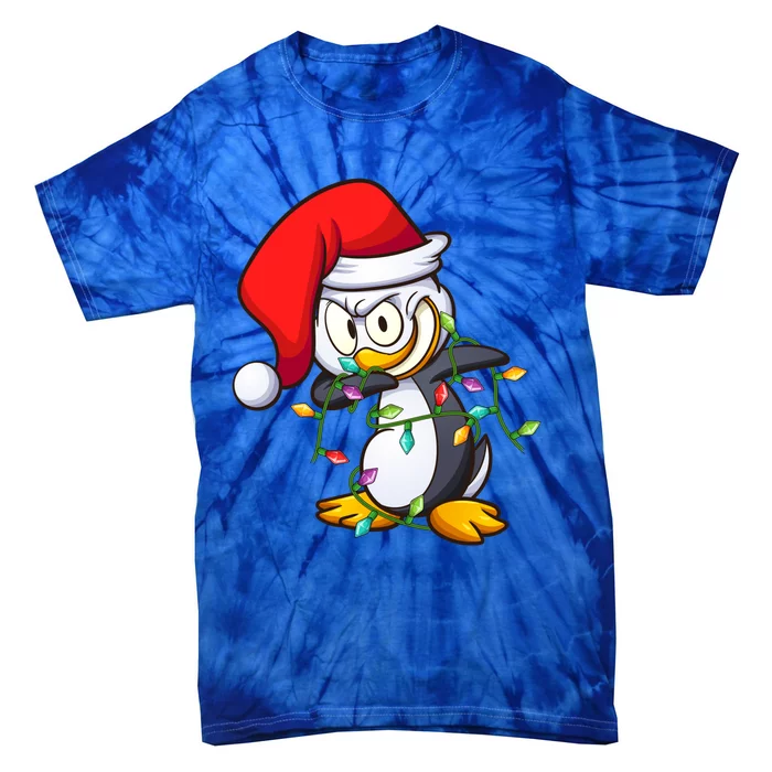 Penguin Dab Lover Matching Santa Penguin Dabbing Christmas Great Gift Tie-Dye T-Shirt