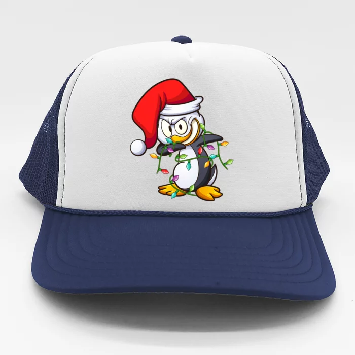 Penguin Dab Lover Matching Santa Penguin Dabbing Christmas Great Gift Trucker Hat