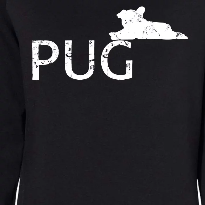 Pug Dog Lover Womens California Wash Sweatshirt