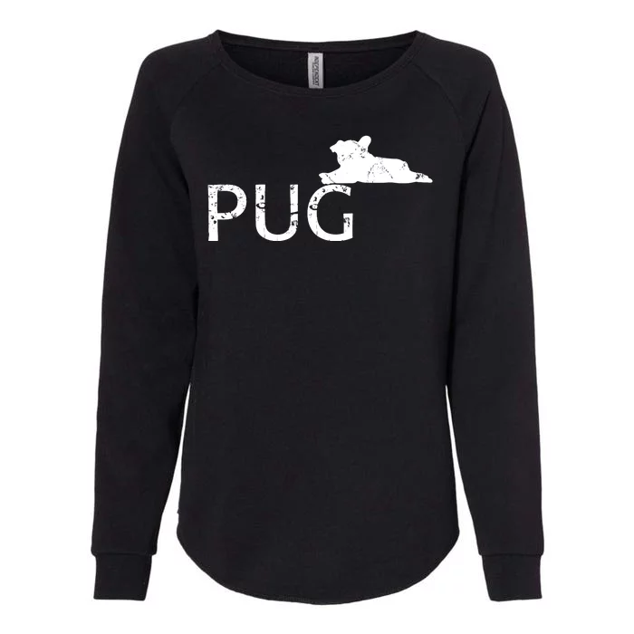 Pug Dog Lover Womens California Wash Sweatshirt