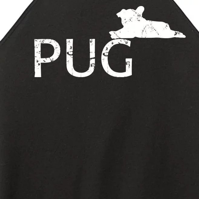 Pug Dog Lover Women’s Perfect Tri Rocker Tank