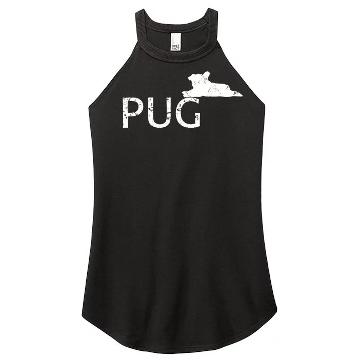 Pug Dog Lover Women’s Perfect Tri Rocker Tank