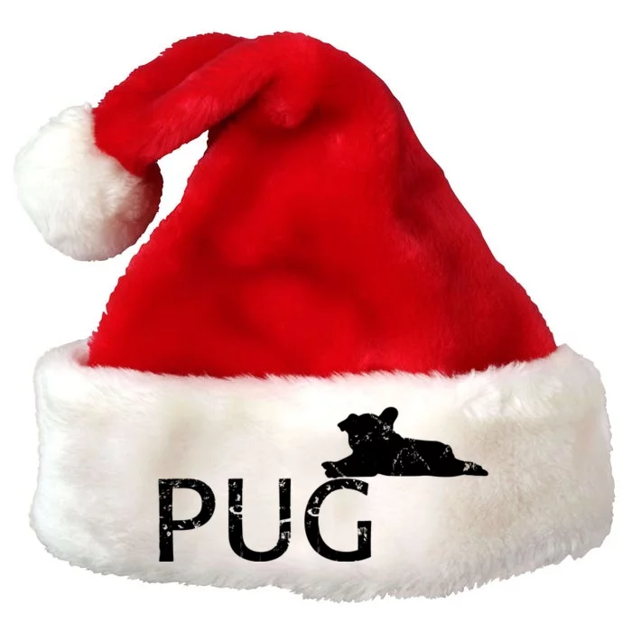 Pug Dog Lover Premium Christmas Santa Hat