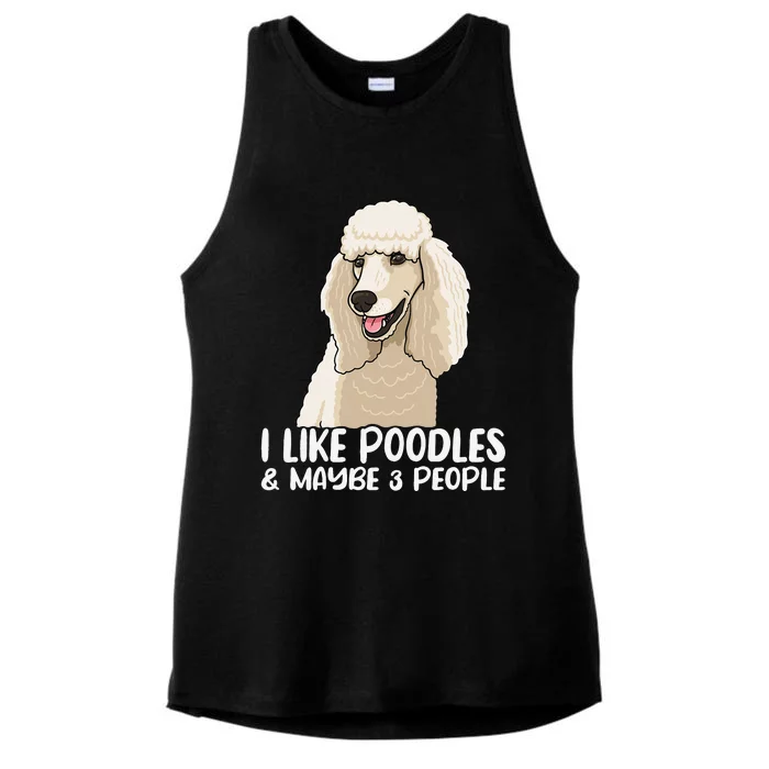 Poodle Dog Lover Poodle Art Tee Poodle Owner Ladies Tri-Blend Wicking Tank