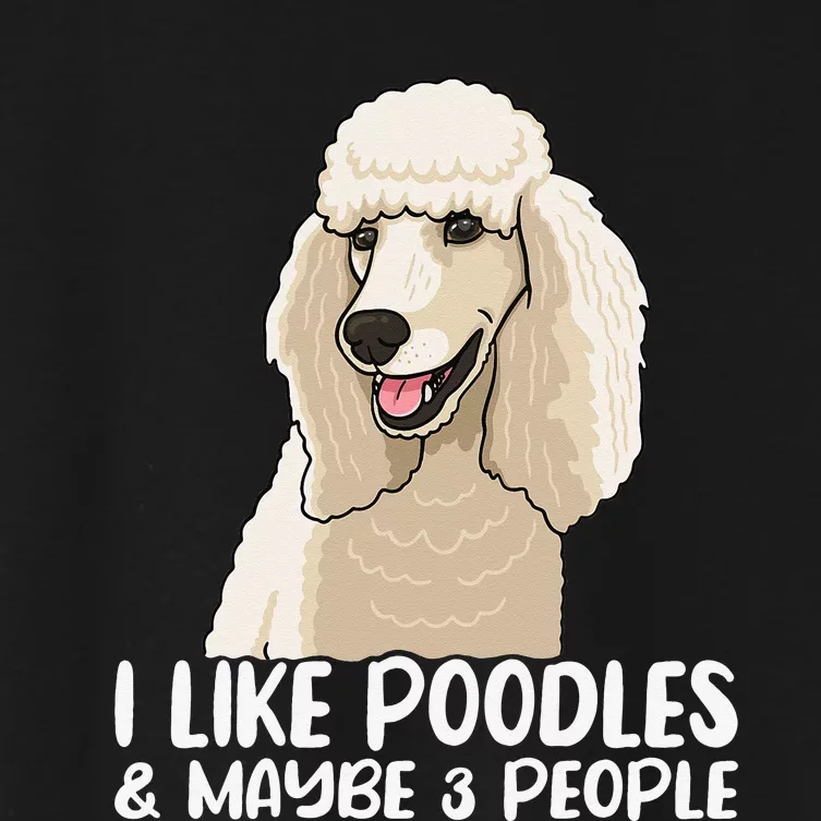 Poodle Dog Lover Poodle Art Tee Poodle Owner Women's Crop Top Tee