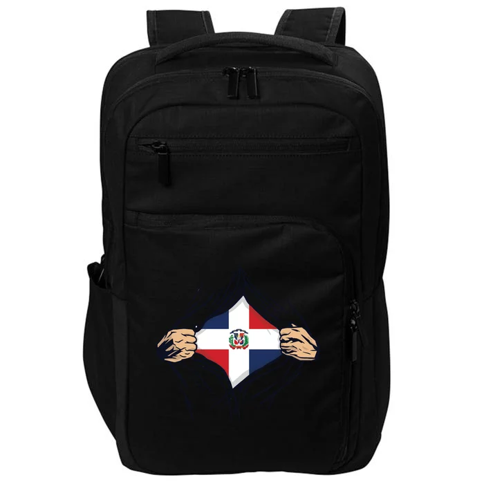 Proud Dominican Love Dominican Republic Flag Country Nation Great Gift Impact Tech Backpack