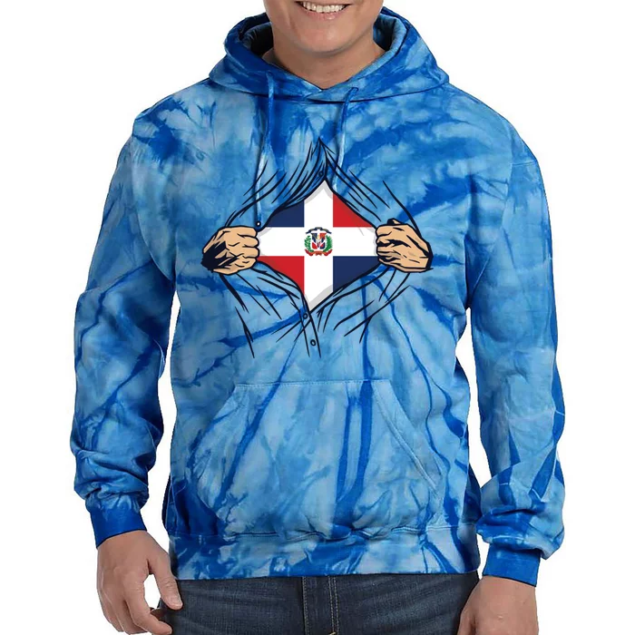 Proud Dominican Love Dominican Republic Flag Country Nation Great Gift Tie Dye Hoodie