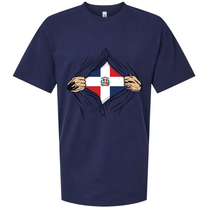 Proud Dominican Love Dominican Republic Flag Country Nation Great Gift Sueded Cloud Jersey T-Shirt