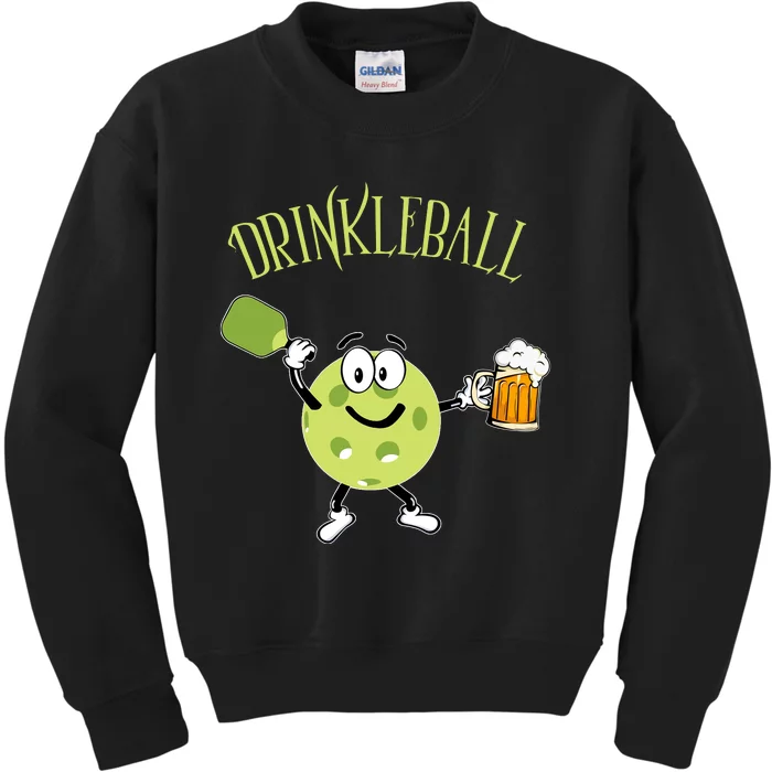 Pickleball Drinkleball LQT Kids Sweatshirt