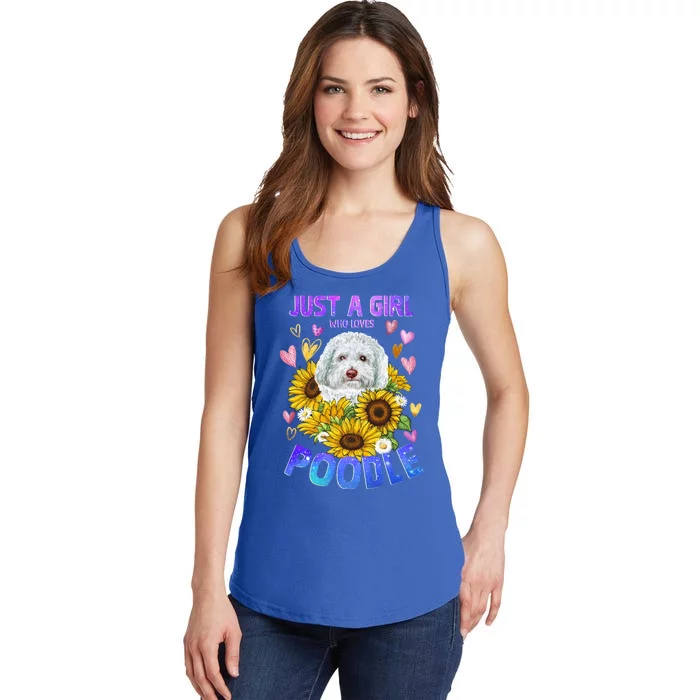 Poodle Dog Lover Funny Cute Puppy Cool Gift Ladies Essential Tank