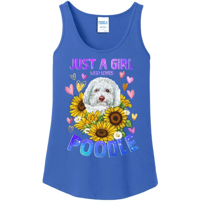 Poodle Dog Lover Funny Cute Puppy Cool Gift Ladies Essential Tank