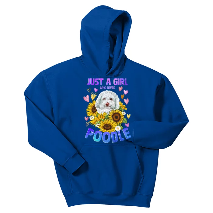 Poodle Dog Lover Funny Cute Puppy Cool Gift Kids Hoodie