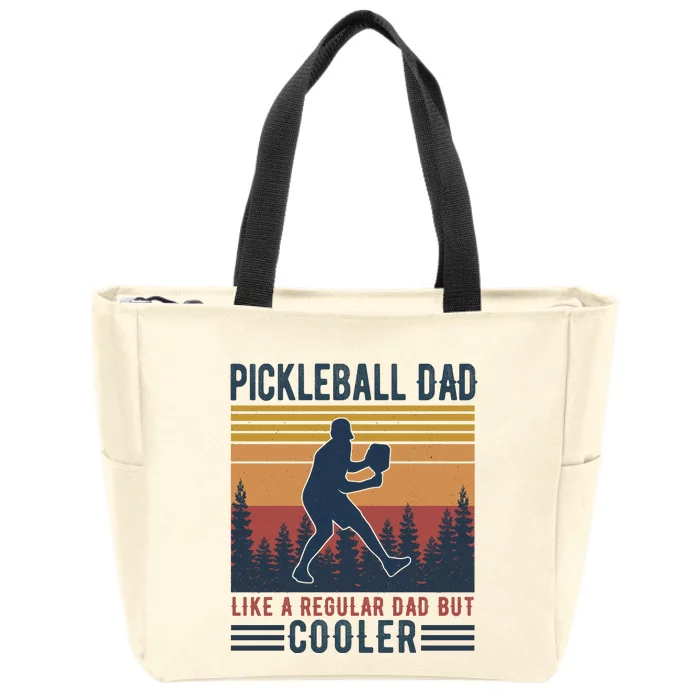 Pickleball Dad Like A Regular Dad Zip Tote Bag