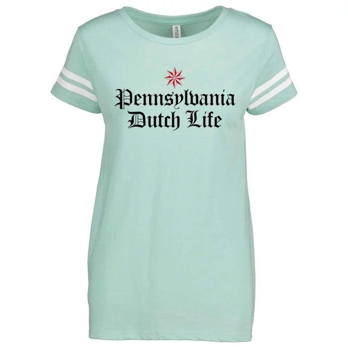 Pennsylvania Dutch Life Hex Sign Enza Ladies Jersey Football T-Shirt