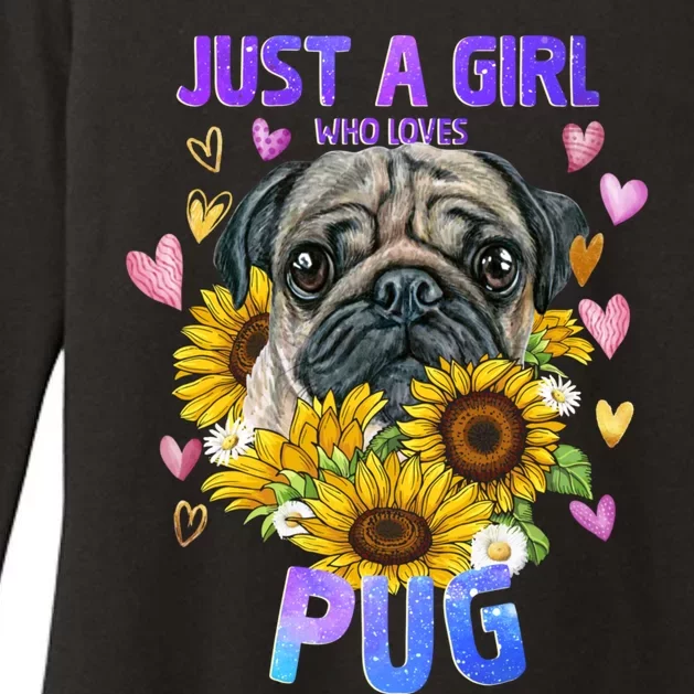 Pug Dog Lover Funny Cute Puppy Cute Gift Womens CVC Long Sleeve Shirt