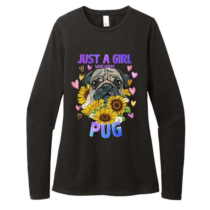 Pug Dog Lover Funny Cute Puppy Cute Gift Womens CVC Long Sleeve Shirt