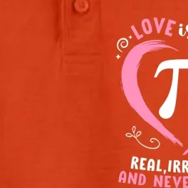 Pi Day Love Is Like Pi Never Ending Teachers Valentines Cute Gift Dry Zone Grid Performance Polo