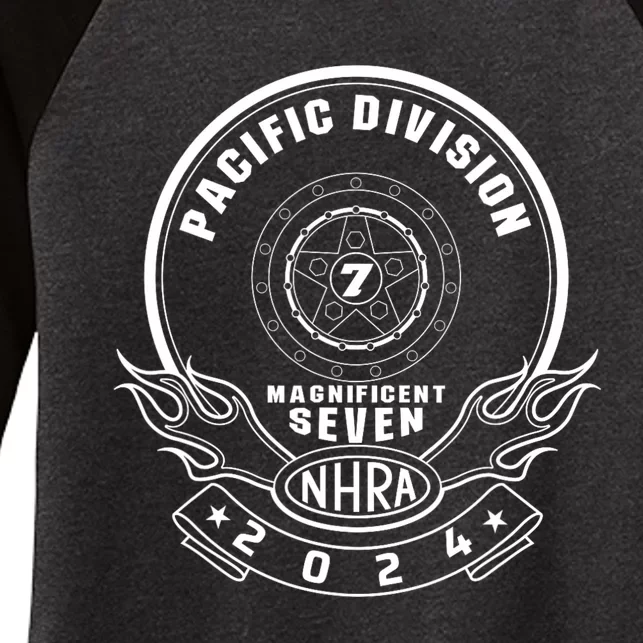 Pacific Division Logo Women's Tri-Blend 3/4-Sleeve Raglan Shirt