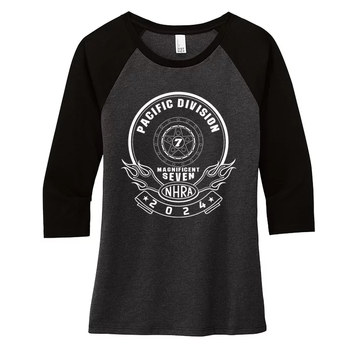 Pacific Division Logo Women's Tri-Blend 3/4-Sleeve Raglan Shirt