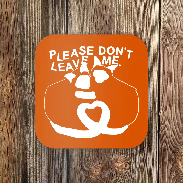 Please DonT Leave Me Racoon Coaster