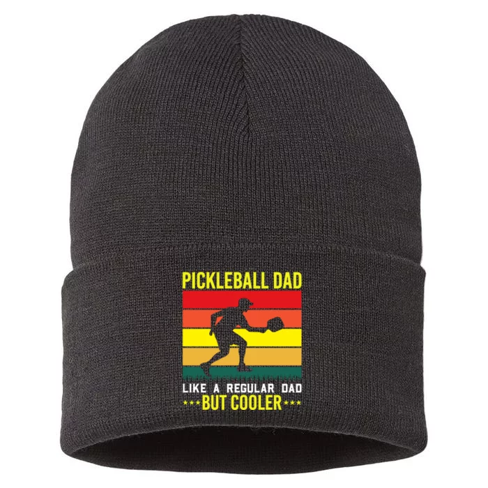 Pickleball Dad Like A Regular Dad But Cooler Sustainable Knit Beanie