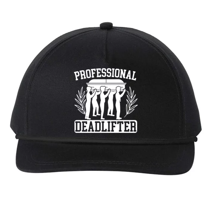 Professional Deadlifter Last Responder Mortician Funeral Cool Gift Snapback Five-Panel Rope Hat