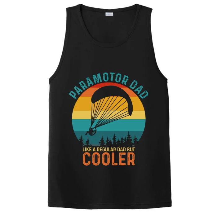 Paramotor Dad Like A Regular Dad But Cooler Funny Paramotor Pilot Performance Tank