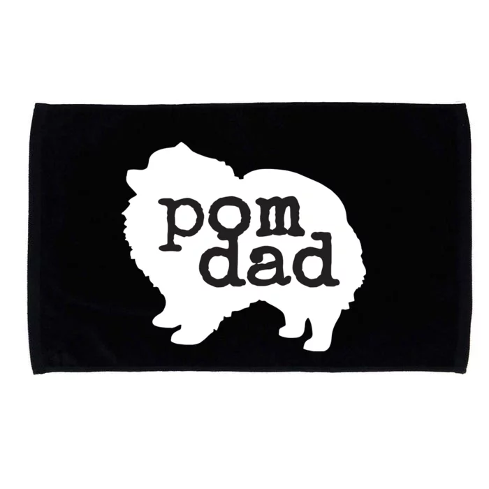 Pomeranian Dog Lover Pom Dad Microfiber Hand Towel