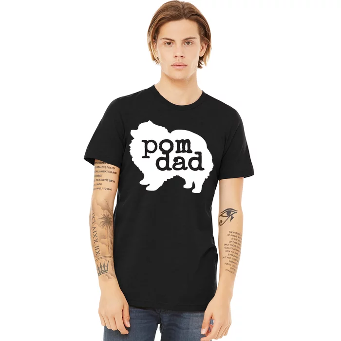 Pomeranian Dog Lover Pom Dad Premium T-Shirt