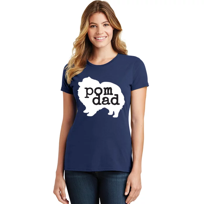 Pomeranian Dog Lover Pom Dad Women's T-Shirt