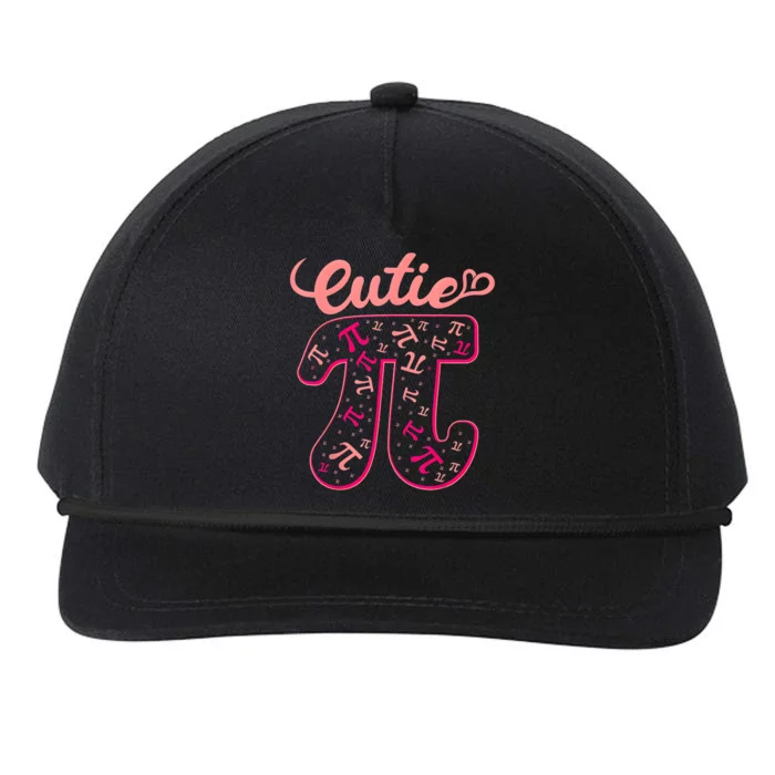 Pi Day Math Teacher Cutie Pi Snapback Five-Panel Rope Hat