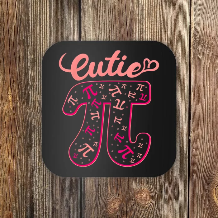 Pi Day Math Teacher Cutie Pi Coaster