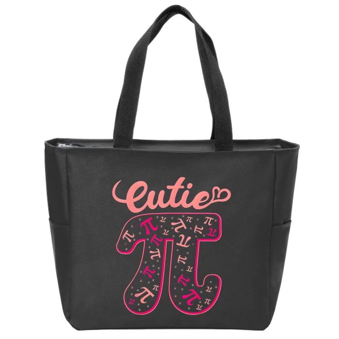 Pi Day Math Teacher Cutie Pi Zip Tote Bag