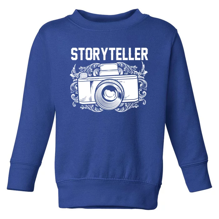 Photography Day Meaningful Gift Camera Photographer Storyteller Great Gift Toddler Sweatshirt